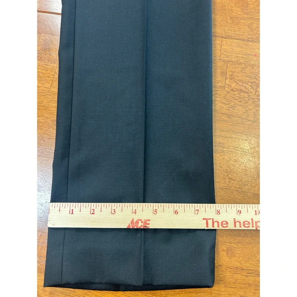 New Lauren Ralph Lauren Suit Trouser Mens 36x32 Black Ultraflex Edgewood
